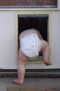 Baby playing