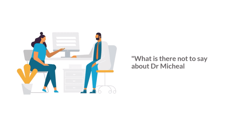 Dr and patient discussion