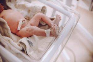 photo of newborn inside the hospital