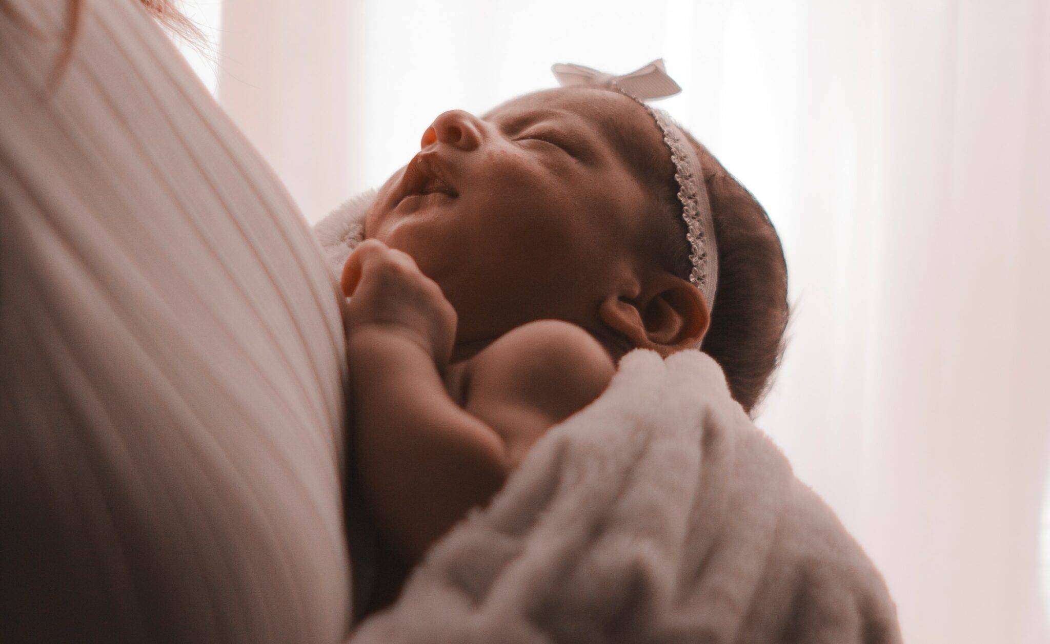 lovely newborn baby adenoids