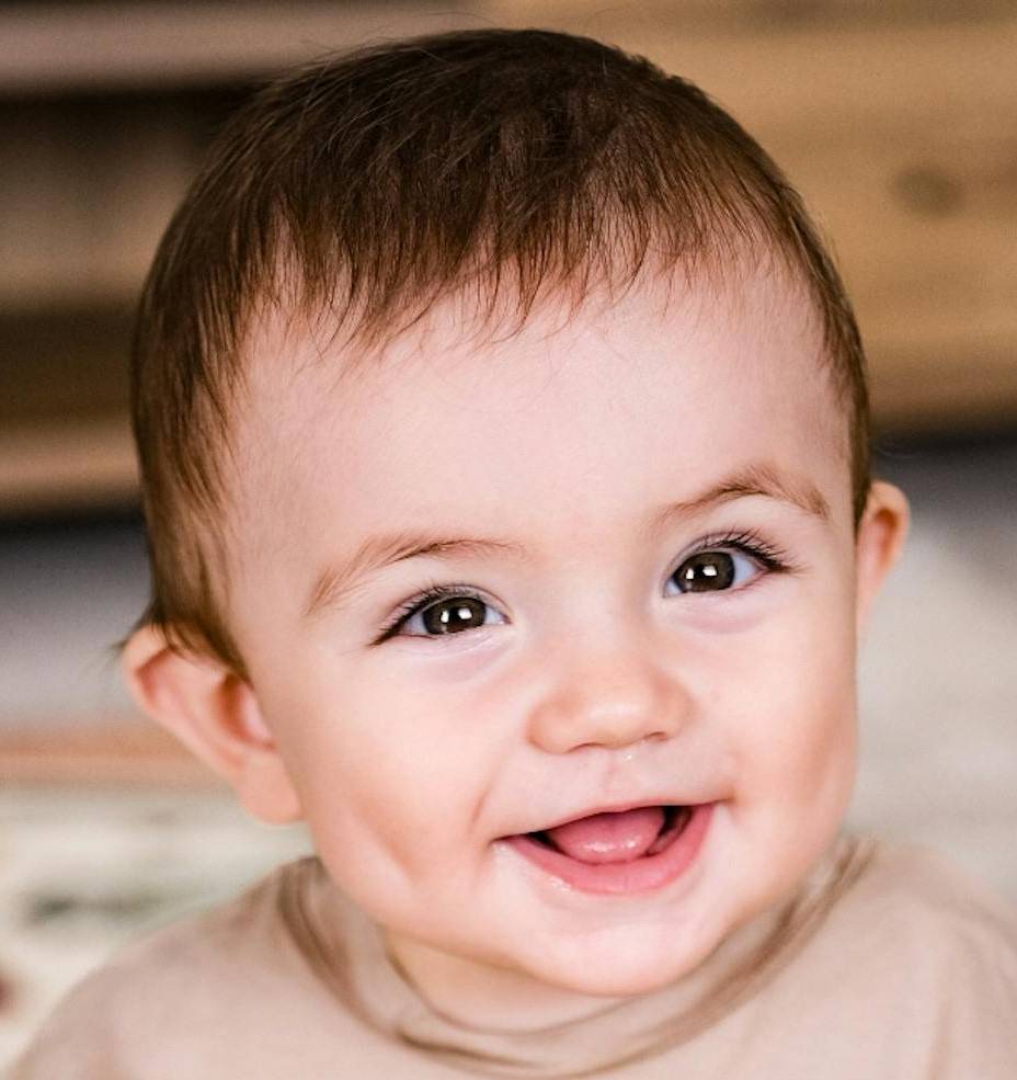 newborn baby with freckles